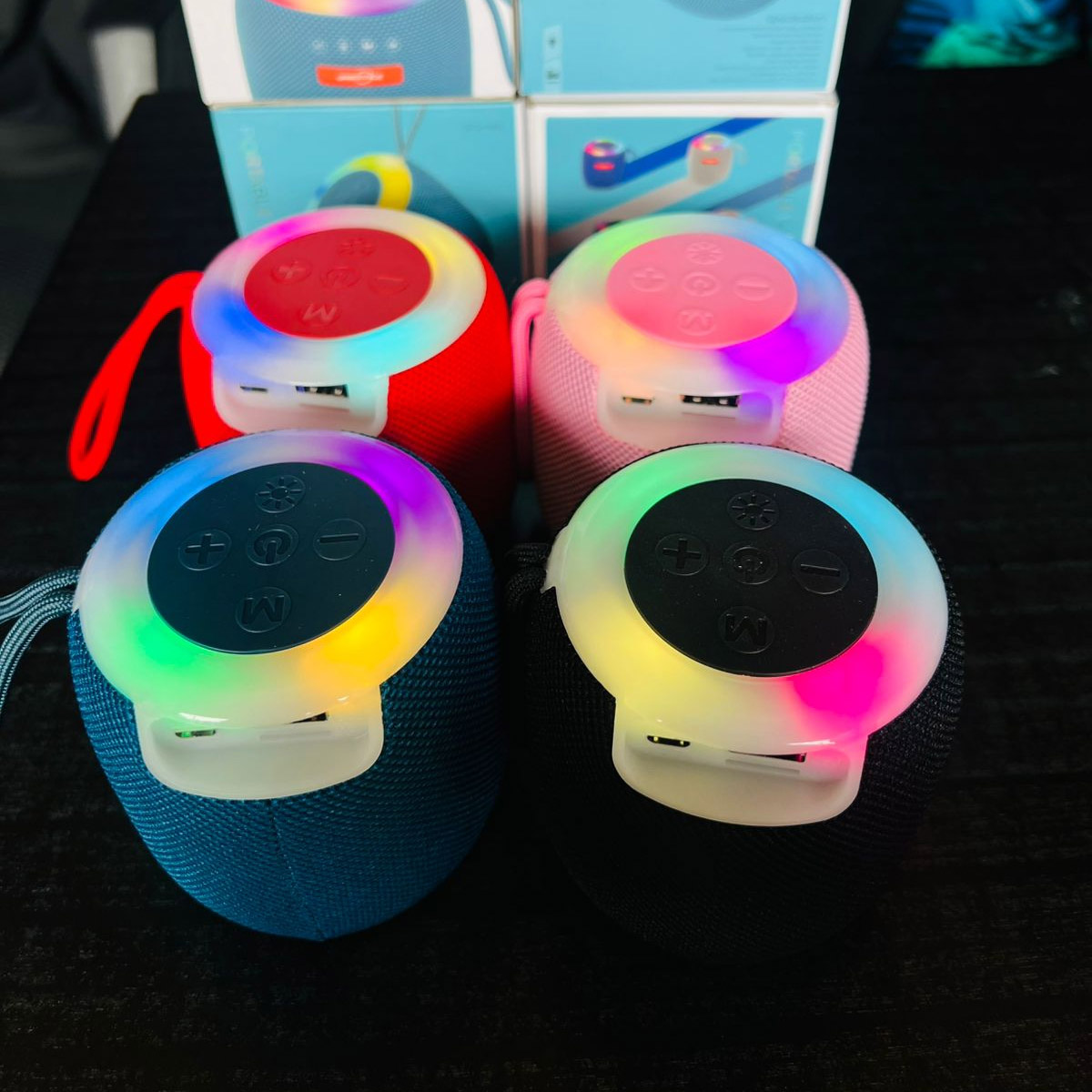 GTS-1468 Portable Mini Bluetooth Speaker with RGB Lights