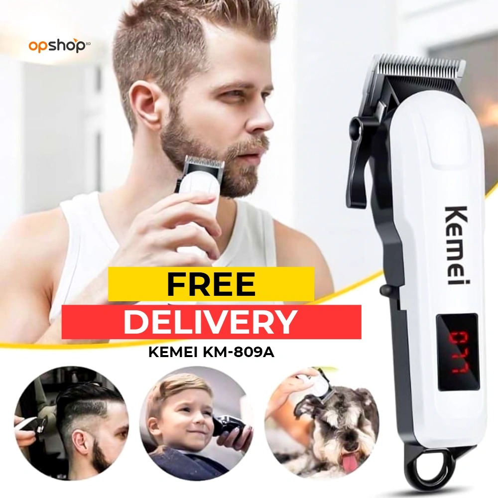 Kemei KM-809A Electric Rechargeable Trimmer