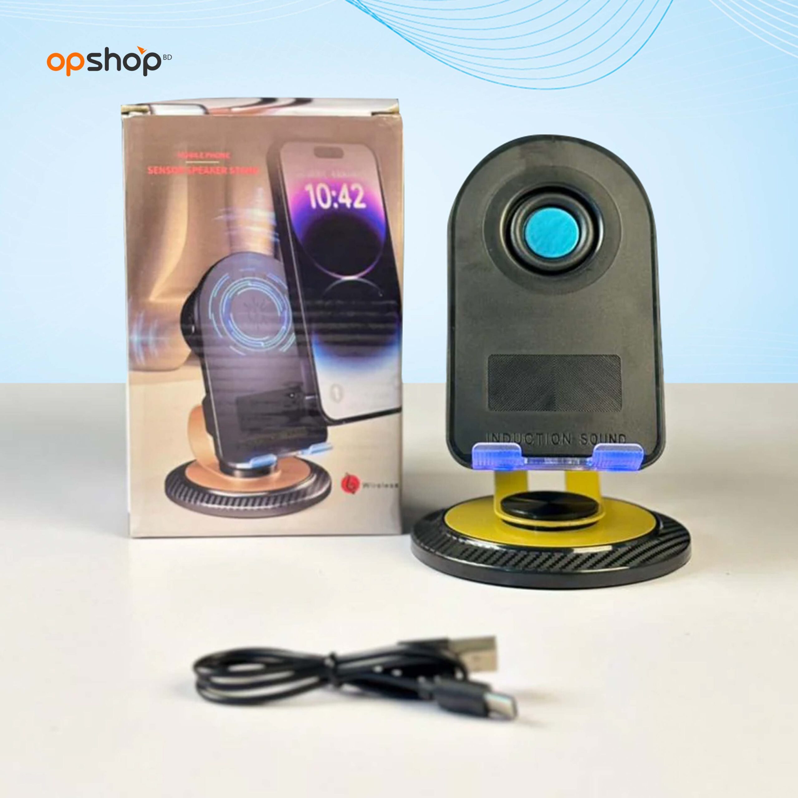 Sensor Speaker With Mobile Phone Stand